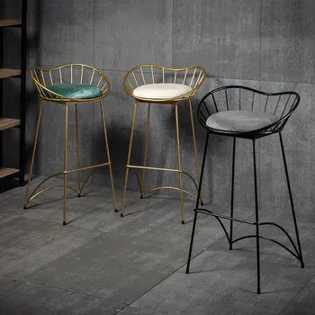 Nordic Ins Simple Golden Bar Table Chair Home Backrest High Stool Bar Stool Front Desk Restaurant Bar Chair
Nordic Ins Simple Golden Bar Table Chair Home Backrest High Stool Bar Stool Front Desk Restaurant Bar Chair