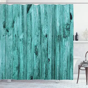 Turquoise Shower Curtain Wall of Turquoise Wooden Texture Background and Antique Timber Furniture Print Bathroom Decor Set
Turquoise Shower Curtain Wall of Turquoise Wooden Texture Background and Antique Timber Furniture Print Bathroom Decor Set