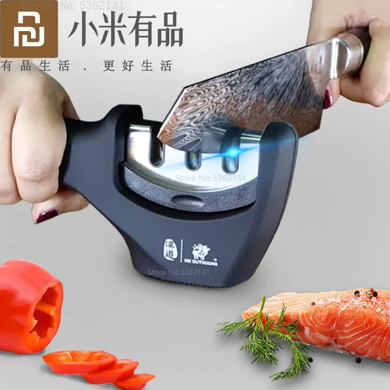 Точилка для ножей Youpin, 3-ступенчатый кухонный камень для заточки, вольфрамовый Алмазный керамический инструмент
Точилка для ножей Youpin, 3-ступенчатый кухонный камень для заточки, вольфрамовый Алмазный керамический инструмент