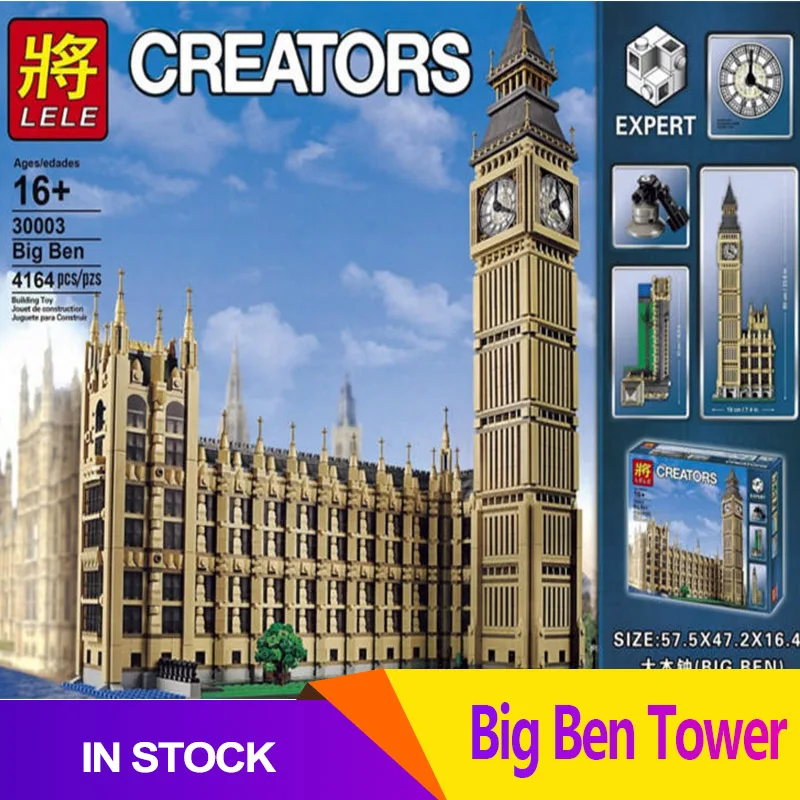CREATORS Big Ben architecture Elizabeth Tower building blocks bricks compatible legoinglys 10253 streetview DIY toys girl Gift
CREATORS Big Ben architecture Elizabeth Tower building blocks bricks compatible legoinglys 10253 streetview DIY toys girl Gift