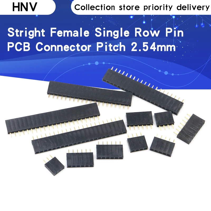una sola fila encabezado para Arduino 10 par 2.54mm 1X40pin Recto Pin hembra macho una sola fila encabezado para Arduino 10 par 2.54mm 1X40pin Recto Pin hembra macho