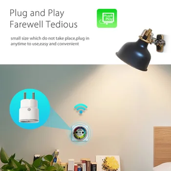 Smart Plug WiFi Socket 3680W 16A Power Monitoring Timer Switch Voice Control for Alexa Google IFTTT FKU66
Smart Plug WiFi Socket 3680W 16A Power Monitoring Timer Switch Voice Control for Alexa Google IFTTT FKU66