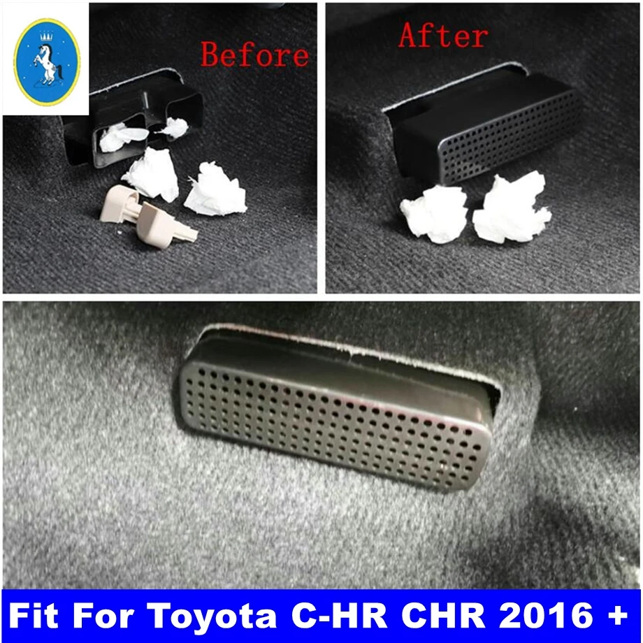 Seat Under Floor Air Conditioner AC Duct Vent Outlet Cover Trim Fit For Toyota C-HR CHR 2016 - 2022 Black Interior Refit Kit
Seat Under Floor Air Conditioner AC Duct Vent Outlet Cover Trim Fit For Toyota C-HR CHR 2016 - 2022 Black Interior Refit Kit