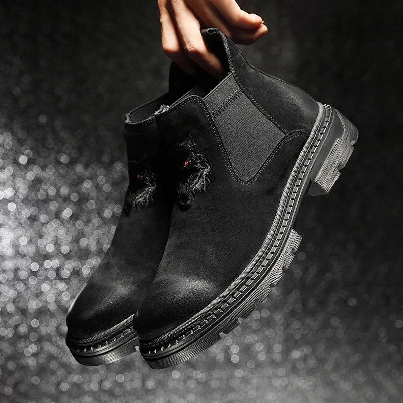 MEN'S Leather Boots Chelsea Leather Boot plus Velvet Warm Men Padded Casual Soft-Sole Anti-slip Hight-top MEN'S SHOES
MEN'S Leather Boots Chelsea Leather Boot plus Velvet Warm Men Padded Casual Soft-Sole Anti-slip Hight-top MEN'S SHOES