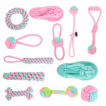 12PCS Dog Rope Toys Puppy Braided Rope Toys Set Pet Dog Teeth Cleaning Gift Chew Durable Interactive Cotton Toys
12PCS Dog Rope Toys Puppy Braided Rope Toys Set Pet Dog Teeth Cleaning Gift Chew Durable Interactive Cotton Toys