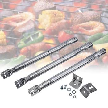 3pcs/set BBQ Gas Grill Universal Replacement Stainless Steel Tube Burners BBQ Gas Grill Parts Replacement 
3pcs/set BBQ Gas Grill Universal Replacement Stainless Steel Tube Burners BBQ Gas Grill Parts Replacement
