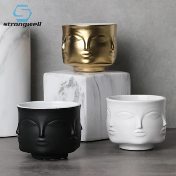 Strongwell Nordic Creative Ceramic Face Vase Green Plant Flower Pot Debris Storage Flower Vase Home Decoration Birthday Gift
Strongwell Nordic Creative Ceramic Face Vase Green Plant Flower Pot Debris Storage Flower Vase Home Decoration Birthday Gift