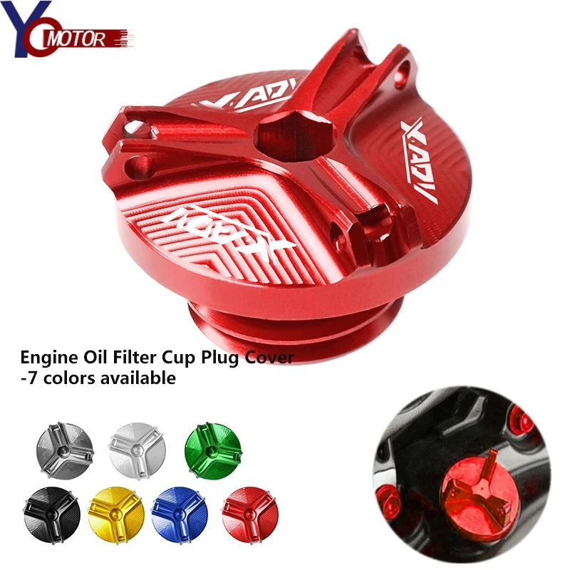 With XADV LOGO Motorcycle CNC Accessories Engine Oil Cap Bolt Screw Filler Cover For HONDA XADV X-ADV XADV 750 2017 2018
With XADV LOGO Motorcycle CNC Accessories Engine Oil Cap Bolt Screw Filler Cover For HONDA XADV X-ADV XADV 750 2017 2018