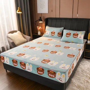 Bed Sheet with Elastic Bands Fitted Sheet Home Bed Linen Crystal Velvet Flannel Mattress Cover for Winter Warm 150x200 200x220cm
Bed Sheet with Elastic Bands Fitted Sheet Home Bed Linen Crystal Velvet Flannel Mattress Cover for Winter Warm 150x200 200x220cm