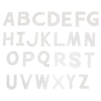 26Pc Leather English Letter Keychain Pendant Sewing Pattern Acrylic Template Kit for DIY Making Finding Accessories 
26Pc Leather English Letter Keychain Pendant Sewing Pattern Acrylic Template Kit for DIY Making Finding Accessories