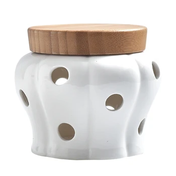 NHBR-Creative Ceramic Storage Cans Garlic Ginger Storage Tank Jar Bamboo Cover Kitchen Organizer Tools Home Decoration Accessori 
NHBR-Creative Ceramic Storage Cans Garlic Ginger Storage Tank Jar Bamboo Cover Kitchen Organizer Tools Home Decoration Accessori