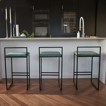 Nordic Bar Chair Modern Simple Customized Bar Chairs Fashion Front Desk Chair Home Personalized Bar Stool Creative High Stool
Nordic Bar Chair Modern Simple Customized Bar Chairs Fashion Front Desk Chair Home Personalized Bar Stool Creative High Stool