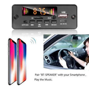 New Handsfree Bluetooth Car Radio Mp3 Player Decoder Board Support Recording Fm Tf Card Aux with Mic Car Speaker Modification
New Handsfree Bluetooth Car Radio Mp3 Player Decoder Board Support Recording Fm Tf Card Aux with Mic Car Speaker Modification