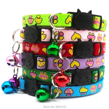 Wholesale 100 Pcs Cat Face Button Adjustable Collar With Bell Collars For Cat Puppy Pet Supplies Cat Dog Accessories
Wholesale 100 Pcs Cat Face Button Adjustable Collar With Bell Collars For Cat Puppy Pet Supplies Cat Dog Accessories