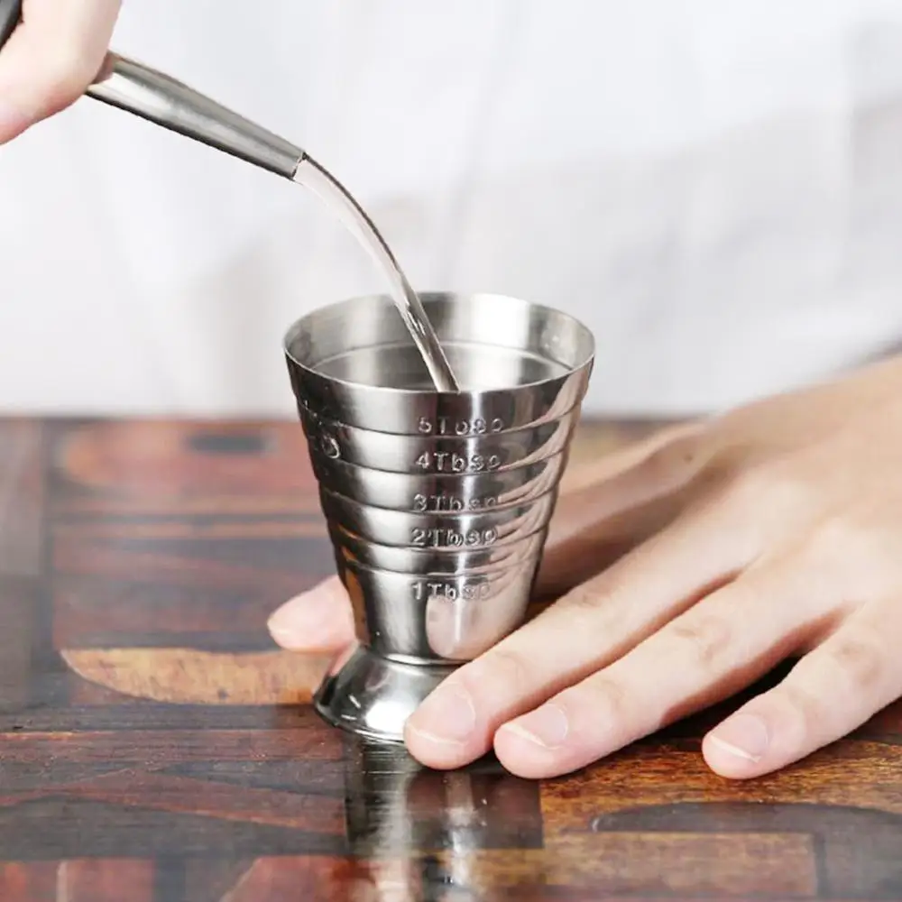 Stainless Steel Magic Measuring Spoon Measuring Cup Multi-function Cocktail Glass SLC88
Stainless Steel Magic Measuring Spoon Measuring Cup Multi-function Cocktail Glass SLC88
