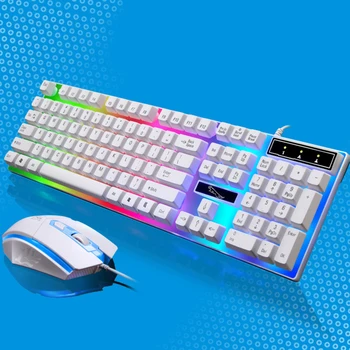 G21 USB Wired Keyboard Mouse Set LED Rainbow Color Backlight Gaming Computer Mouse Keyboard
G21 USB Wired Keyboard Mouse Set LED Rainbow Color Backlight Gaming Computer Mouse Keyboard