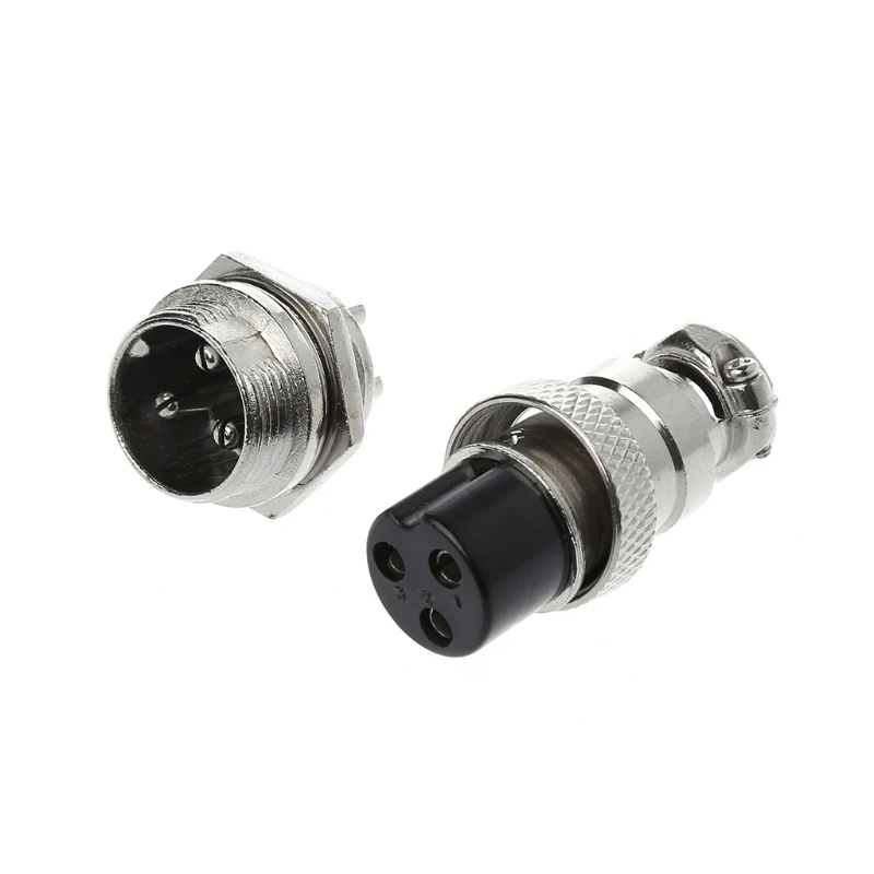 

Aviation Plug Male & Female Wire Panel Metal Connector 16mm 2/3/4/5/6/8/9 Pin GX16
