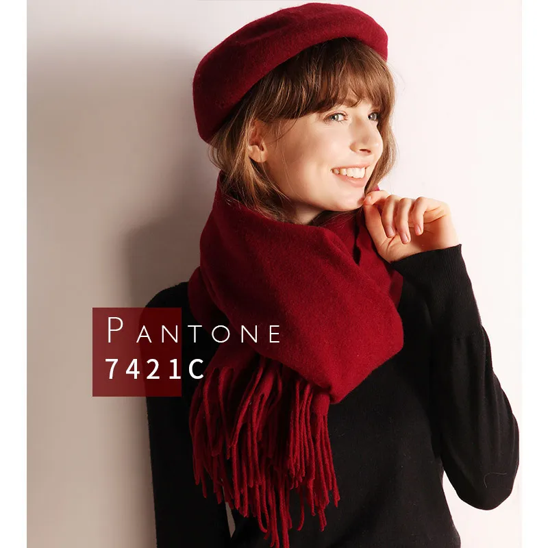 FUN-PROUDER 2020 Autumn and Winter New Women's Wool Scarf Thickened Warmth Pure Color Cashmere Simple Temperament Bib Shawl
FUN-PROUDER 2020 Autumn and Winter New Women's Wool Scarf Thickened Warmth Pure Color Cashmere Simple Temperament Bib Shawl
