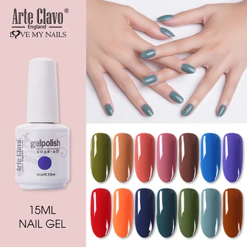 Arte Clavo 15ML Gel Polish Semi-permanent Gel Varnish All for Nails 131 Colors Long Lasting UV Gel Resin Hybrid Varnishes
Arte Clavo 15ML Gel Polish Semi-permanent Gel Varnish All for Nails 131 Colors Long Lasting UV Gel Resin Hybrid Varnishes