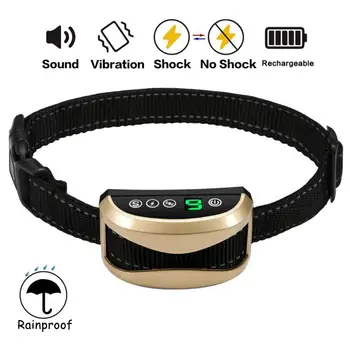 Dog Waterproof Rechargeable Anti Bark Collar Adjustable 0-7 Sensitivity Levels Vibration Stop Barking Dog Training Collars
Dog Waterproof Rechargeable Anti Bark Collar Adjustable 0-7 Sensitivity Levels Vibration Stop Barking Dog Training Collars