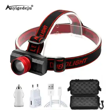 Zoomable mini headlamp XPE led headlight brightness usb rechargeable portable light fishing Lamp Built-in battery Flashlight
Zoomable mini headlamp XPE led headlight brightness usb rechargeable portable light fishing Lamp Built-in battery Flashlight