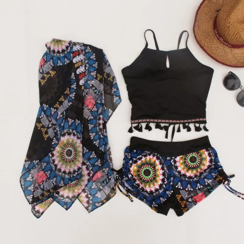 Bathing Suit Women's Shawl Beach Sun-resistant Holiday Three-piece Set Swimming Hot Springs Sexy Boxer Conservative South Korea
Bathing Suit Women's Shawl Beach Sun-resistant Holiday Three-piece Set Swimming Hot Springs Sexy Boxer Conservative South Korea