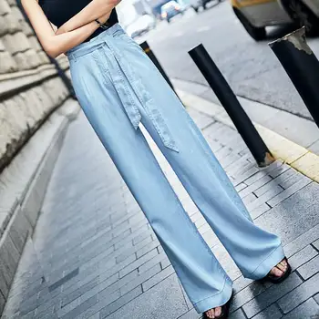 2019 Women High Waist Elegant Pants Sashes Loose Long Jeans For Ladies Blue Wide Leg Pant Jeans
2019 Women High Waist Elegant Pants Sashes Loose Long Jeans For Ladies Blue Wide Leg Pant Jeans