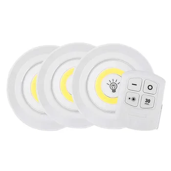Battery Operated Dimmable LED Under Cabinet Light COB LED Puck Lights Closets Lights with Remote Control for Wardrobe Bathroom
Battery Operated Dimmable LED Under Cabinet Light COB LED Puck Lights Closets Lights with Remote Control for Wardrobe Bathroom
