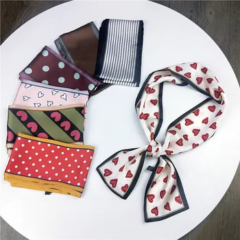 2020 Heart love Scarf Women Cute Hair Tie Band Kerchief Wrist Ribbons Fashion Head Neck Silk Satin Bag Scarfs long silk scarf
2020 Heart love Scarf Women Cute Hair Tie Band Kerchief Wrist Ribbons Fashion Head Neck Silk Satin Bag Scarfs long silk scarf