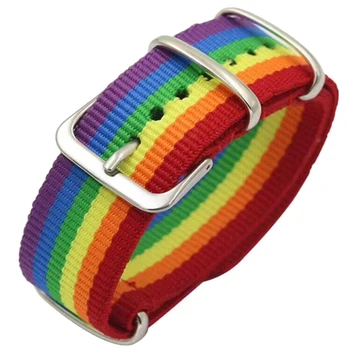 Rainbow Strap Nylon Ins Harajuku Rainbow Bracelet Couple Nylon Seven-color Rainbow Bracelet Free Shipping
Rainbow Strap Nylon Ins Harajuku Rainbow Bracelet Couple Nylon Seven-color Rainbow Bracelet Free Shipping