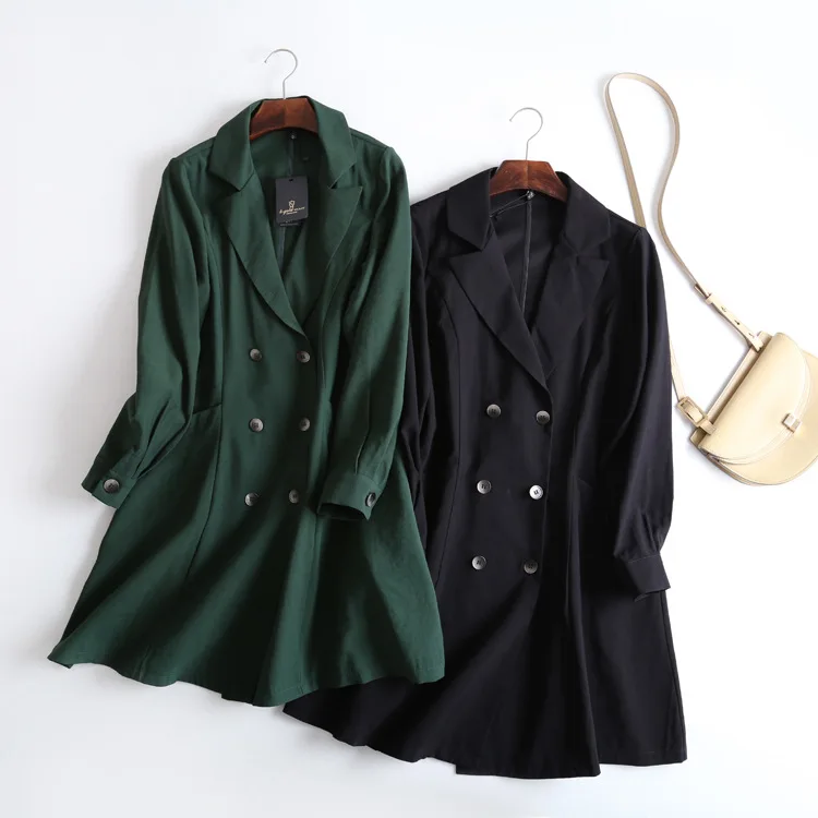 2019 Autumn New Style Retro Elegant Double Breasted Suit Jacket Solid Color Versatile Tops Bicolor
2019 Autumn New Style Retro Elegant Double Breasted Suit Jacket Solid Color Versatile Tops Bicolor