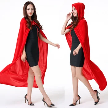 

Mantle Hooded Cloak Coat Wicca Robe Medieval Cape Shawl Vampire Halloween Cosplay Party Witch Wizard Costumes Cosplay Costumes