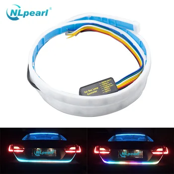 Nlpearl Car Light Assembly 1.2M 12V Led Strip RGB Additional Stop Light Dynamic Streamer Trunk Tail Brake Light Turn Signal Lamp
Nlpearl Car Light Assembly 1.2M 12V Led Strip RGB Additional Stop Light Dynamic Streamer Trunk Tail Brake Light Turn Signal Lamp