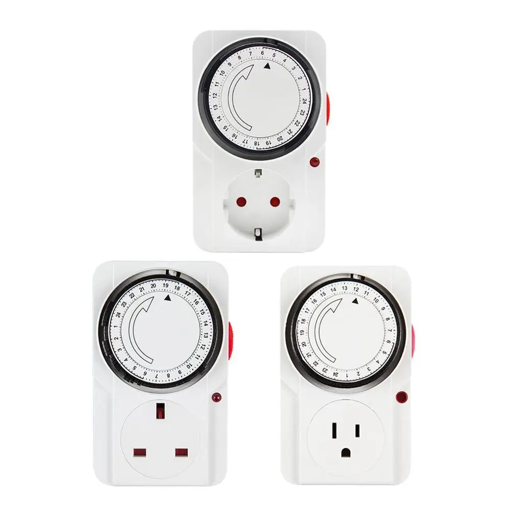 Mechanical Timing Socket 24 Hour Programmable Timer Switch Universal Socket Mechanical Timer Household Time Control Socket
Mechanical Timing Socket 24 Hour Programmable Timer Switch Universal Socket Mechanical Timer Household Time Control Socket
