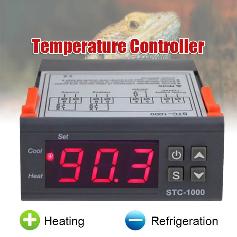 STC-1000 All-Purpose Seafood Machine Chiller Temperature Controller Sensor Convenient Thermostat Fault Alarm STC Aquarium
STC-1000 All-Purpose Seafood Machine Chiller Temperature Controller Sensor Convenient Thermostat Fault Alarm STC Aquarium