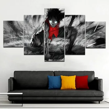 Luffy One Piece Modern Canvas Painting Modular Poster 5 Pieces Anime Wall Art Home Decor For Living Room Printed Picture Artwork
Luffy One Piece Modern Canvas Painting Modular Poster 5 Pieces Anime Wall Art Home Decor For Living Room Printed Picture Artwork