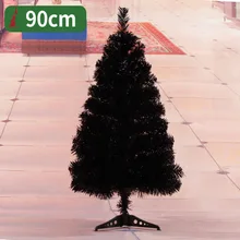 Рождественская елка 90 см черная розовая красная мини