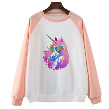 Fabulous Unicorn Princess Autumn Spring Women Hoody O-Neck Casual Long Sleeve For Girl Vintage Print Tee 
Fabulous Unicorn Princess Autumn Spring Women Hoody O-Neck Casual Long Sleeve For Girl Vintage Print Tee