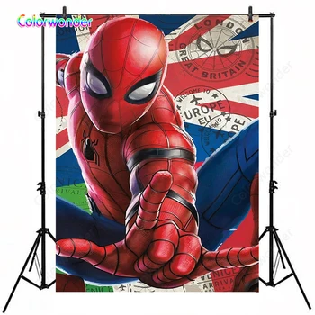 Super Hero Spiderman With America Flag Background for Birthday Party Customized Kids Backdrop for Photo Studio YouTube Videos
Super Hero Spiderman With America Flag Background for Birthday Party Customized Kids Backdrop for Photo Studio YouTube Videos