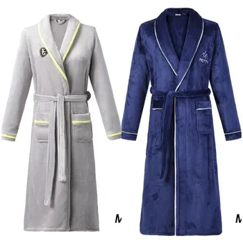 Nightgown Plus Size Casual Sleepwear Navy Blue Male Nightie Winter Warm Kimono Bathrobe Couple Flannel Robe Nightwear Gown
Nightgown Plus Size Casual Sleepwear Navy Blue Male Nightie Winter Warm Kimono Bathrobe Couple Flannel Robe Nightwear Gown