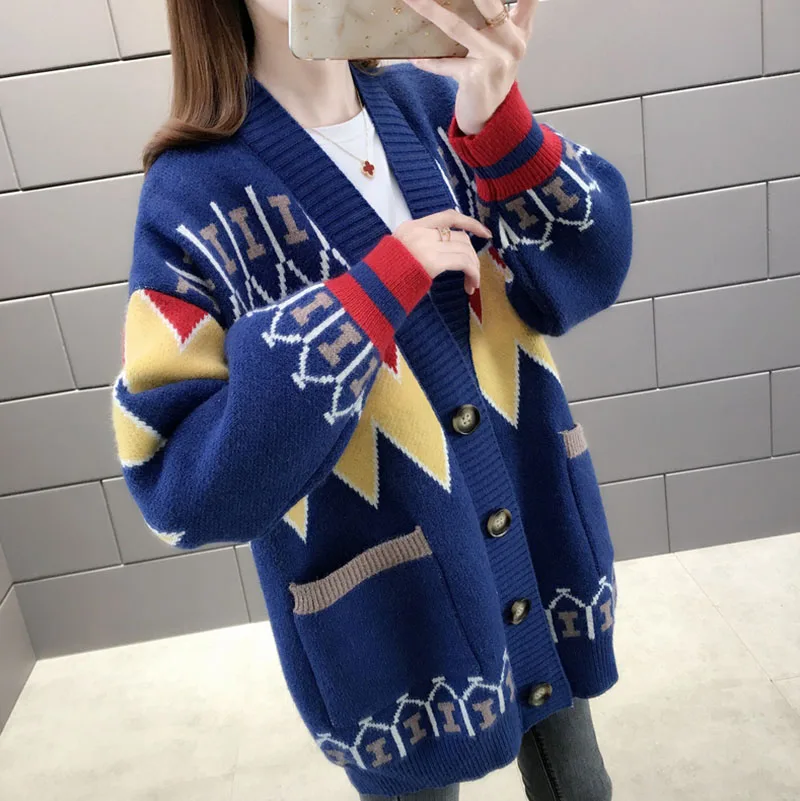 Red Cardigan Sweater 2020 Fall Soft Cotton Loose Single-breasted Knitted Hot Tide V-Neck Winter Korean Casual Simple Chic Jacket
Red Cardigan Sweater 2020 Fall Soft Cotton Loose Single-breasted Knitted Hot Tide V-Neck Winter Korean Casual Simple Chic Jacket