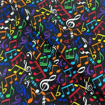 Beautiful 100% Cotton Fabric Black Bottom Colour notes Pattern Digital Print Sewing Material DIY Home Patchwork Dress Clothing
Beautiful 100% Cotton Fabric Black Bottom Colour notes Pattern Digital Print Sewing Material DIY Home Patchwork Dress Clothing
