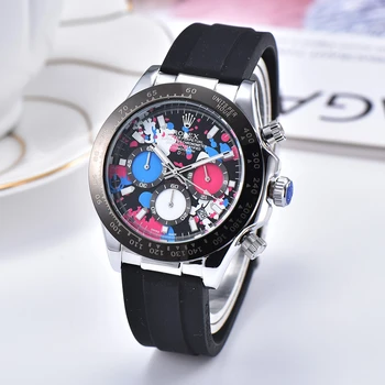 Rolex- Men's luxury steel watchband wrist Watch New fashion quartz watch Gift Limited edition men's Watch Ord37 
Rolex- Men's luxury steel watchband wrist Watch New fashion quartz watch Gift Limited edition men's Watch Ord37