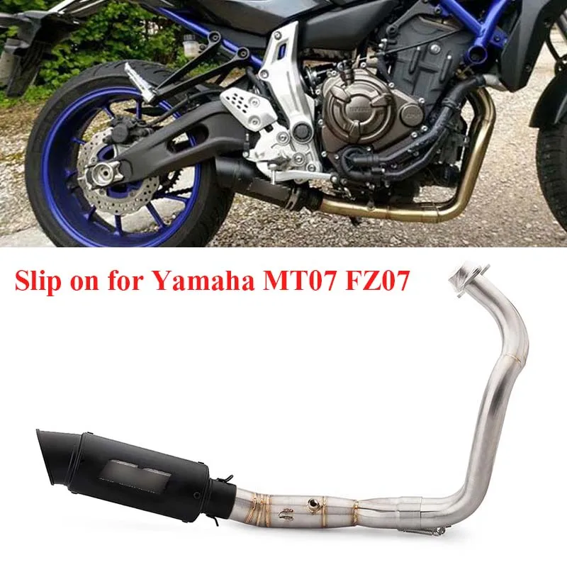 Motorcycle Exhaust System Slip on MT07 51mm Muffler Escape Tip Connect Tube Header Link Pipe for Yamaha MT07 FZ07
Motorcycle Exhaust System Slip on MT07 51mm Muffler Escape Tip Connect Tube Header Link Pipe for Yamaha MT07 FZ07