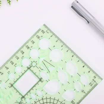 Rectangle Circle Shape Geometric Drawing Tool Template Ruler Student Stationery 53CC
Rectangle Circle Shape Geometric Drawing Tool Template Ruler Student Stationery 53CC