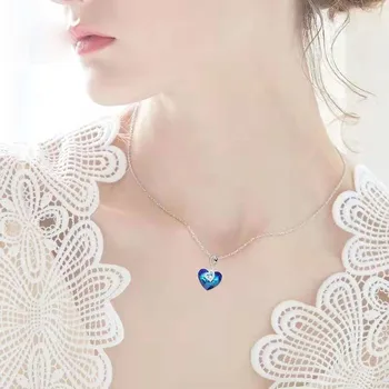 3UM Luxury Designer Women Swan Jewelry Heart Shape With Crystal Pendant Necklace For Women Date Two Color High Quality 
3UM Luxury Designer Women Swan Jewelry Heart Shape With Crystal Pendant Necklace For Women Date Two Color High Quality
