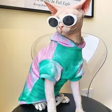 Autumn Winter Sphynx Cat Clothes Hooded Warm Tie-dye Sweater Clothes For Sphints Cat Kitten Soft Overall Sphinx Clothing Outfit
Autumn Winter Sphynx Cat Clothes Hooded Warm Tie-dye Sweater Clothes For Sphints Cat Kitten Soft Overall Sphinx Clothing Outfit