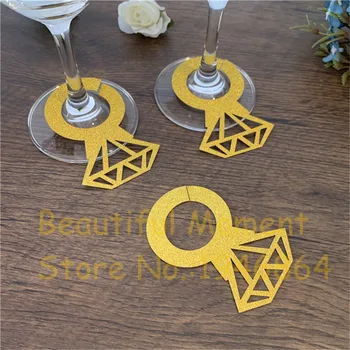50pcs Laser Cut Wine Cup Card Laser Cut Paper Diamond Ring Wedding Table Decor Bridal Shower Bachelorette Hen Party Decorations
50pcs Laser Cut Wine Cup Card Laser Cut Paper Diamond Ring Wedding Table Decor Bridal Shower Bachelorette Hen Party Decorations