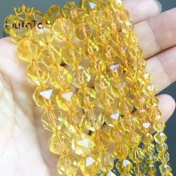 Natural Faceted Stone Beads Yellow Quartz Citrines Loose Beads For DIY Jewelry Making Bracelet Accessories 15'' 6/8/10/12mm
Natural Faceted Stone Beads Yellow Quartz Citrines Loose Beads For DIY Jewelry Making Bracelet Accessories 15'' 6/8/10/12mm