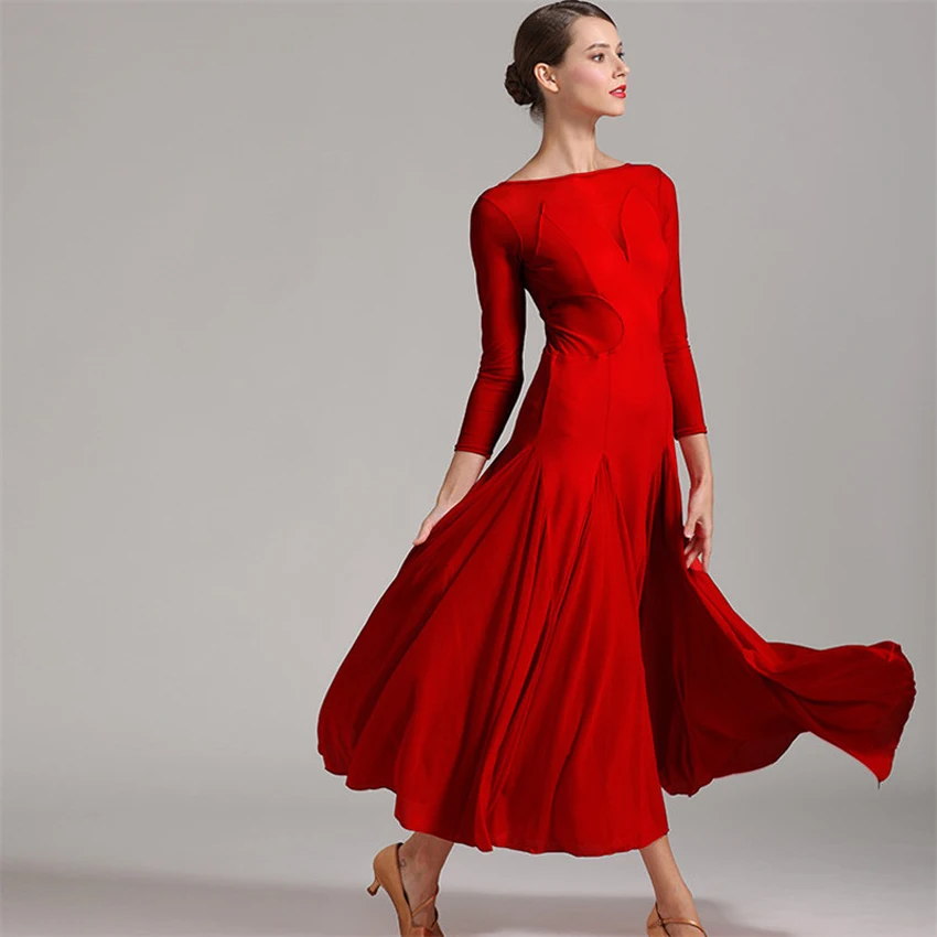 Green red Ballroom Dance Competition Dresses Lady mesh Long Sleeve Flamenco Waltz Dance Clothes Women Standard Ballroom Dress
Green red Ballroom Dance Competition Dresses Lady mesh Long Sleeve Flamenco Waltz Dance Clothes Women Standard Ballroom Dress